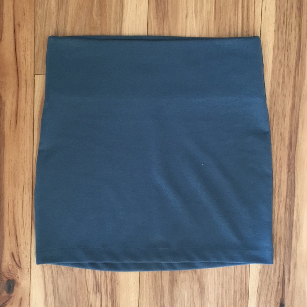 BCBG Teal Knit Miniskirt